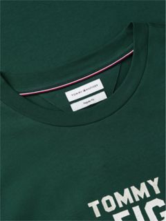 Classic Hilfiger Logo T-Shirt — Ornamental Green 6