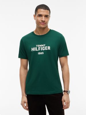 Classic Hilfiger Logo T-Shirt, Ornamental Green
