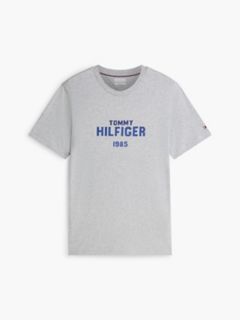 Classic Hilfiger Logo T-Shirt — Light Grey Heather 5
