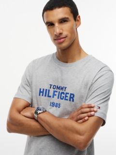 Classic Hilfiger Logo T-Shirt — Light Grey Heather 3
