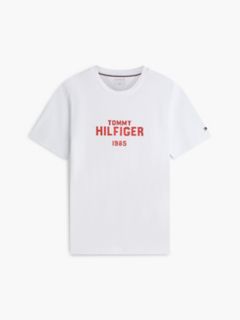Classic Hilfiger Logo T-Shirt — White 5
