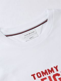 Classic Hilfiger Logo T-Shirt — White 6