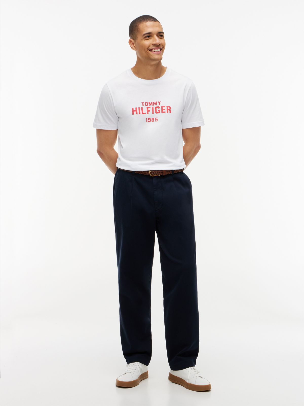 Classic Hilfiger Logo T-Shirt — White