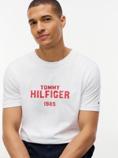 Classic Hilfiger Logo T-Shirt — White 3