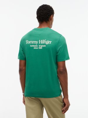 Мужская футболка Tommy Hilfiger Hilfiger Graphic, цвет: Зелёный — фото 5