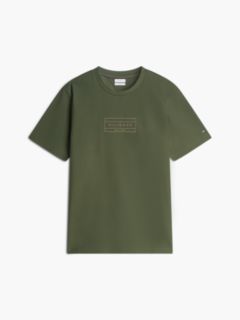 Embroidered Flag Logo T-Shirt — Huntsman Green 5