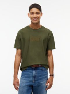 Embroidered Flag Logo T-Shirt — Huntsman Green 1