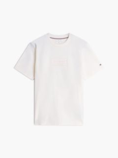 Embroidered Flag Logo T-Shirt — Ivory Petal 5