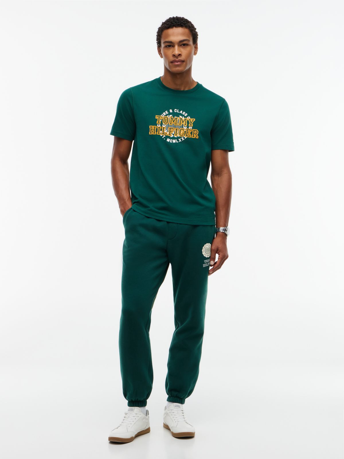 Circle Varsity Logo T-Shirt — Ornamental Green