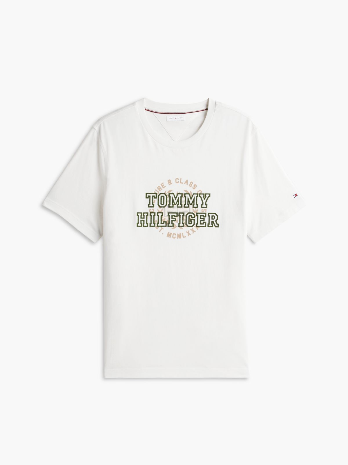 Circle Varsity Logo T-Shirt — Ivory Petal