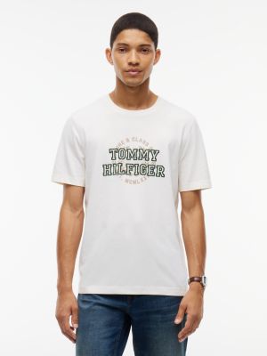 Circle Varsity Logo T-Shirt, Ivory Petal