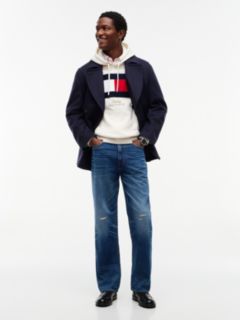 Distressed Relaxed Straight Jean — Bill Indigo 2
