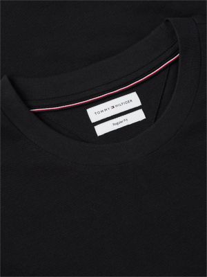 Мужская футболка Tommy Hilfiger Signature Stripe Pocket, цвет: Чёрный — фото 6