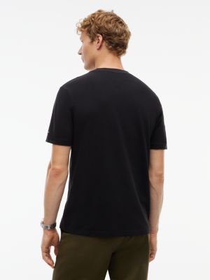 Мужская футболка Tommy Hilfiger Signature Stripe Pocket, цвет: Чёрный — фото 4