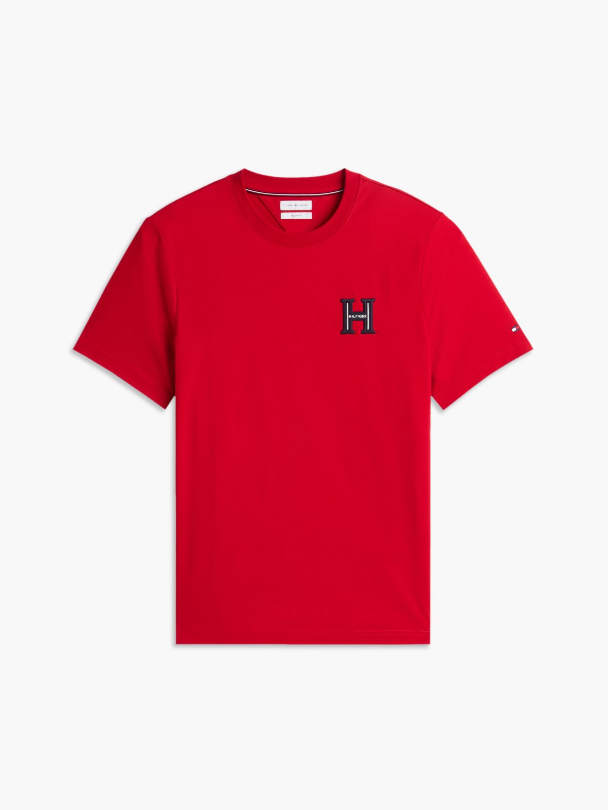 Embroidered H-Logo T-Shirt — Medium Red