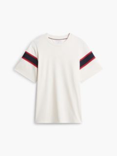 Varsity Stripe Interlock T-Shirt — Ivory Petal 5