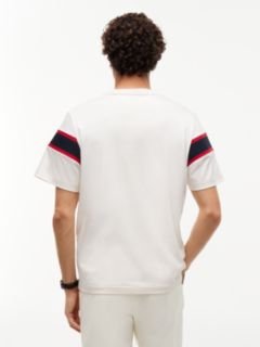 Varsity Stripe Interlock T-Shirt — Ivory Petal 4