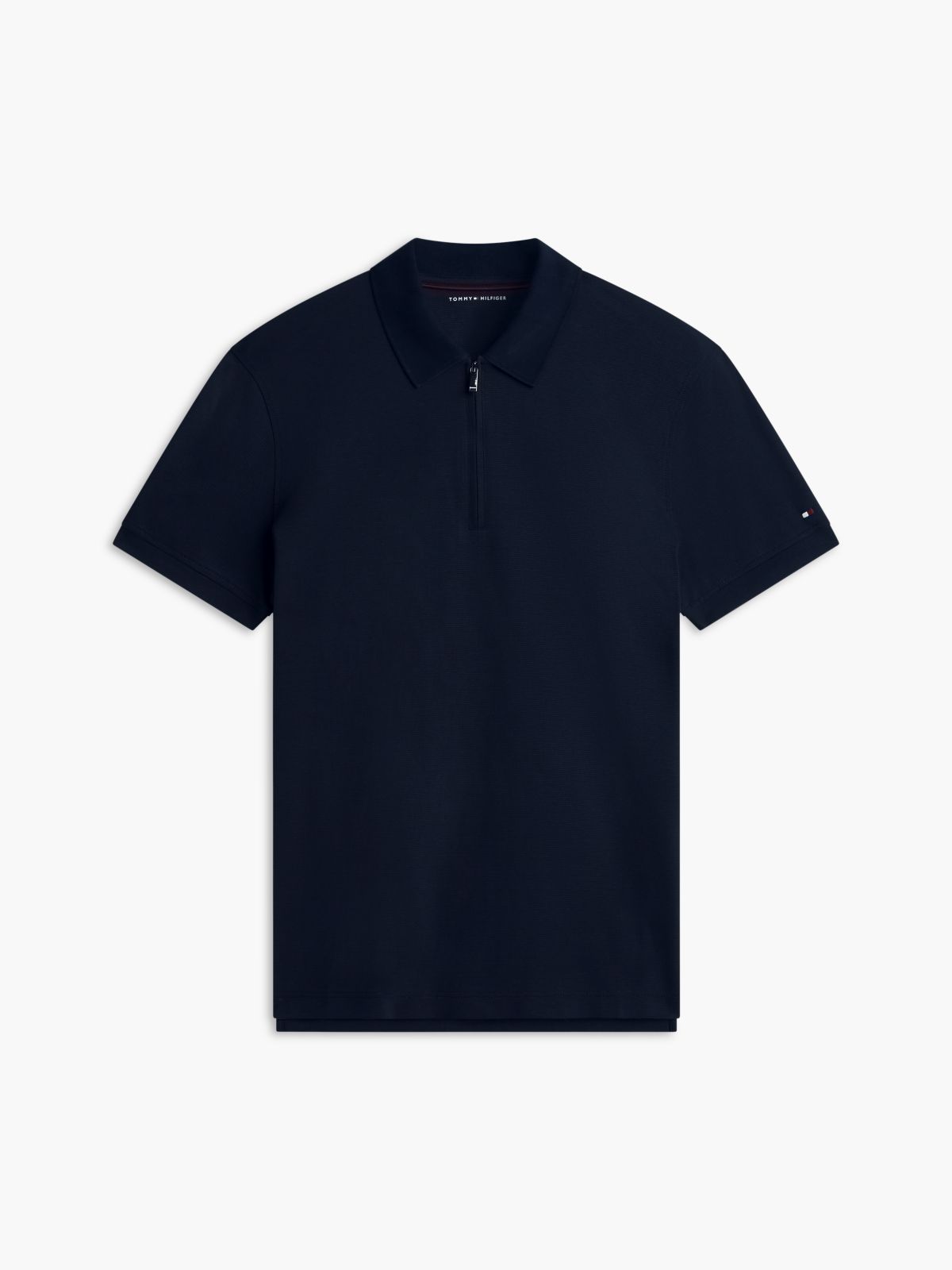 New York Label Regular Fit Performance Polo — Navy Blue