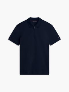 New York Label Regular Fit Performance Polo — Navy Blue 7