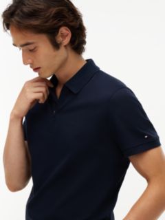 New York Label Regular Fit Performance Polo — Navy Blue 4