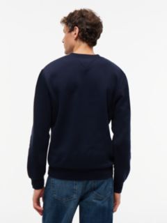 Fleece Henley Sweatshirt — Navy Blue 4