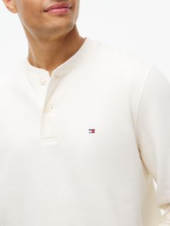 Fleece Henley Sweatshirt — Ivory Petal 3
