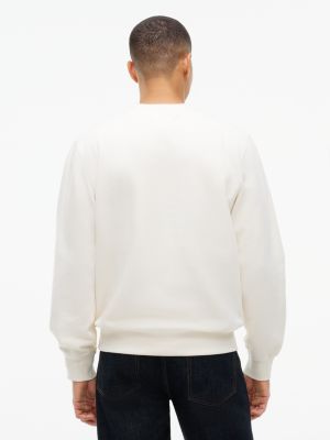 Мужские толстовки Tommy Hilfiger Fleece Henley, цвет: Слоновая кость — фото 4