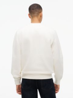 Fleece Henley Sweatshirt — Ivory Petal 4