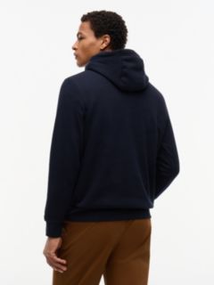 Classic Hilfiger Logo Flex Fleece Hoodie — Navy Blue 4