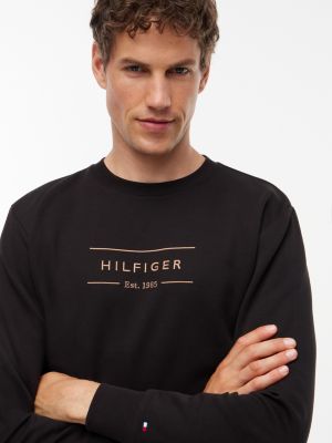 Мужская толстовка Tommy Hilfiger Embroidered Intechno Knit, цвет: Чёрный — фото 3