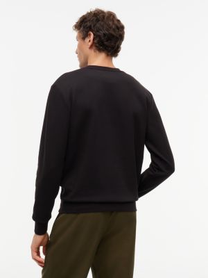 Мужская толстовка Tommy Hilfiger Embroidered Intechno Knit, цвет: Чёрный — фото 4
