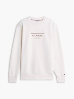 Embroidered Intechno Knit Sweatshirt — Ivory Petal 5