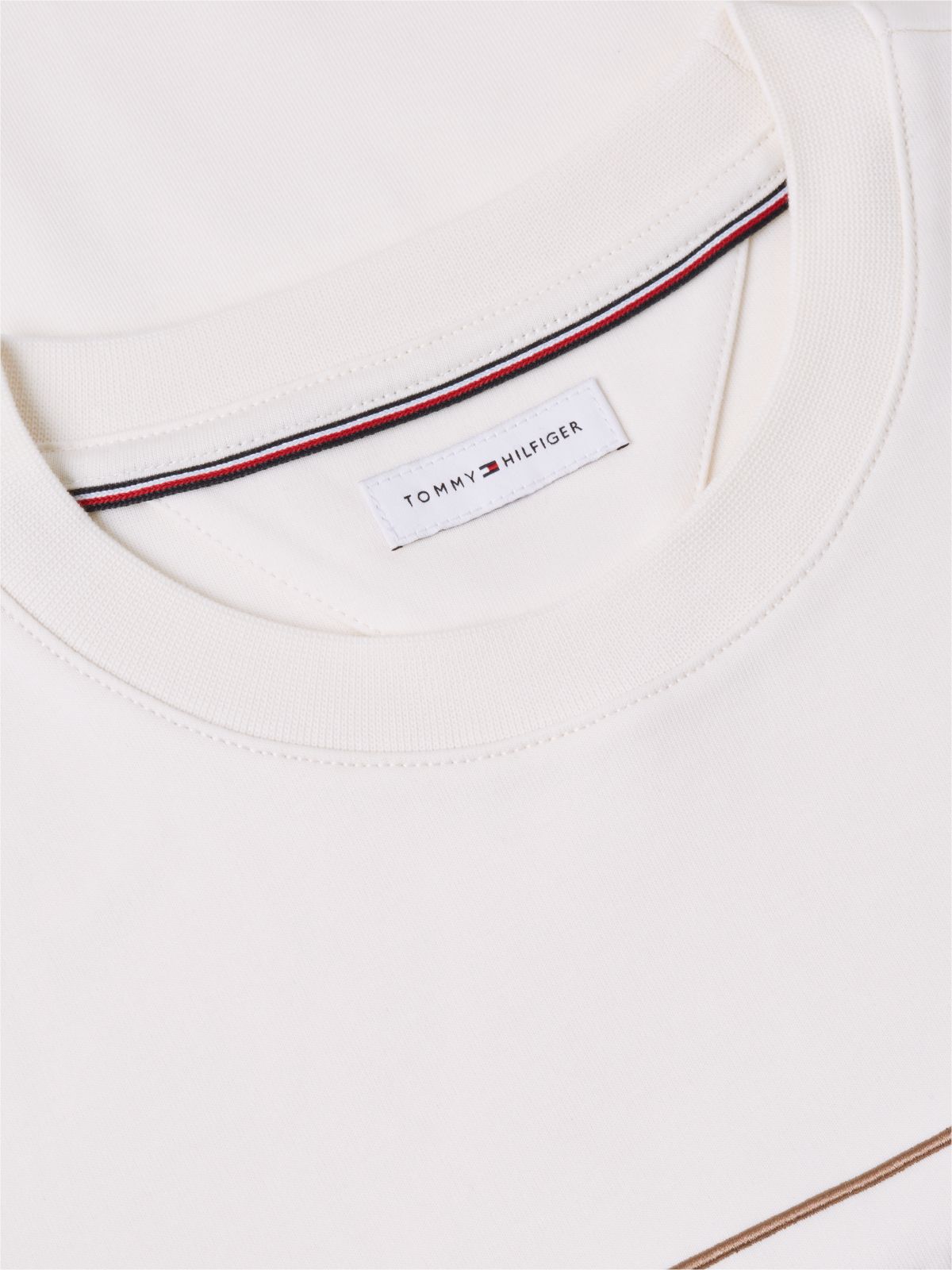 Embroidered Intechno Knit Sweatshirt — Ivory Petal