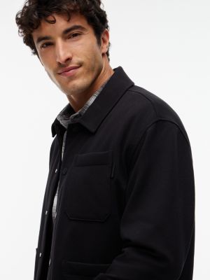 Мужская куртка Tommy Hilfiger Mixed-Media Chore, цвет: Чёрный — фото 3