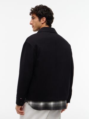 Мужская куртка Tommy Hilfiger Mixed-Media Chore, цвет: Чёрный — фото 4