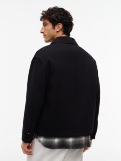 Mixed-Media Chore Jacket — Black 4