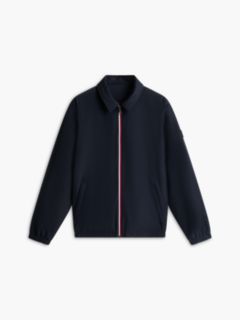 Mixed-Media Reversible Zip Jacket — Navy Blue 8