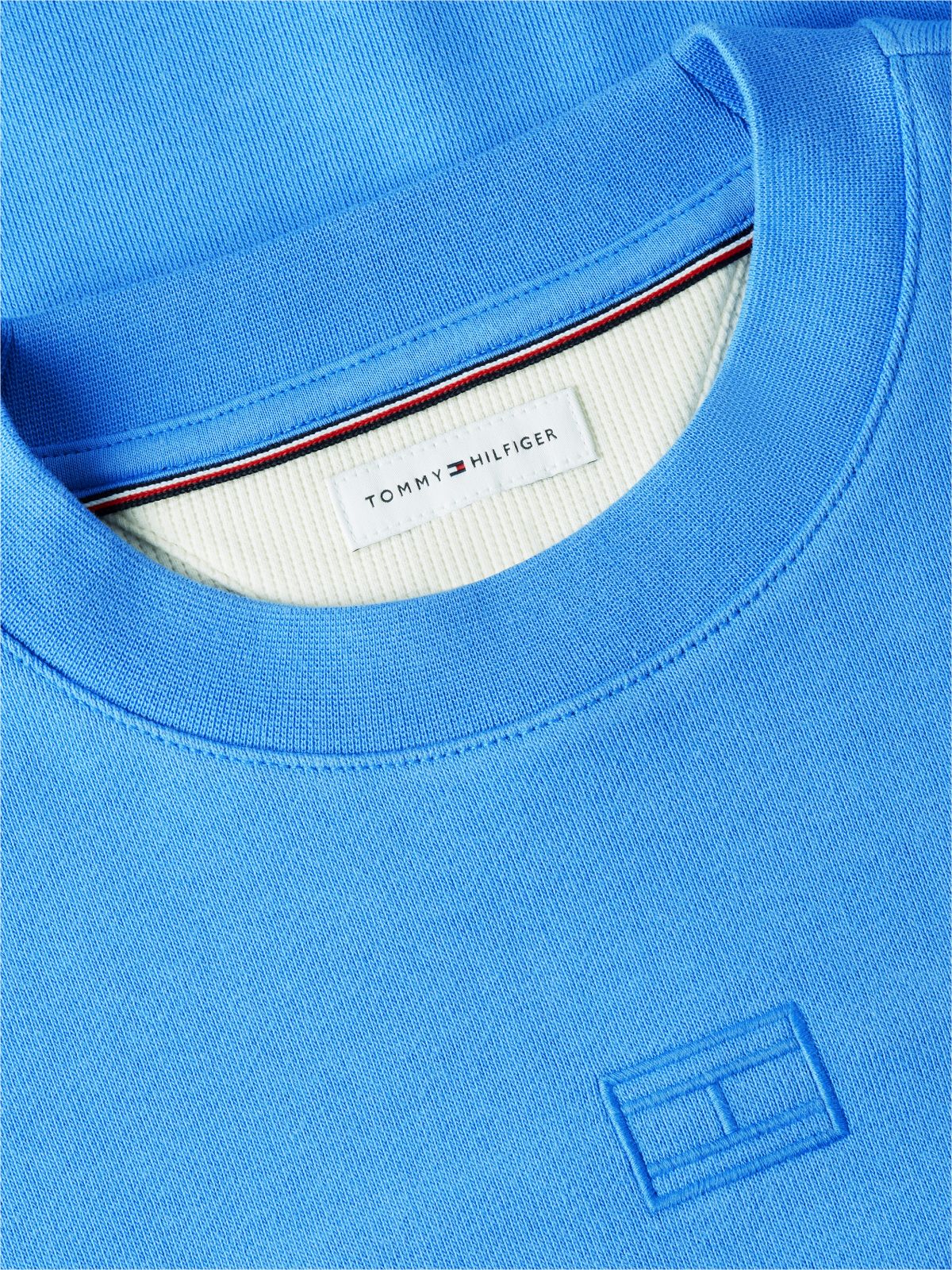 Embroidered Tonal Logo Sweatshirt — Blue Spell