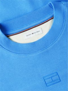Embroidered Tonal Logo Sweatshirt — Blue Spell 6