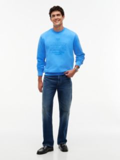 Embroidered Tonal Logo Sweatshirt — Blue Spell 2