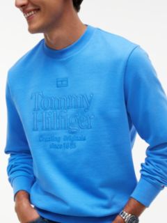 Embroidered Tonal Logo Sweatshirt — Blue Spell 3