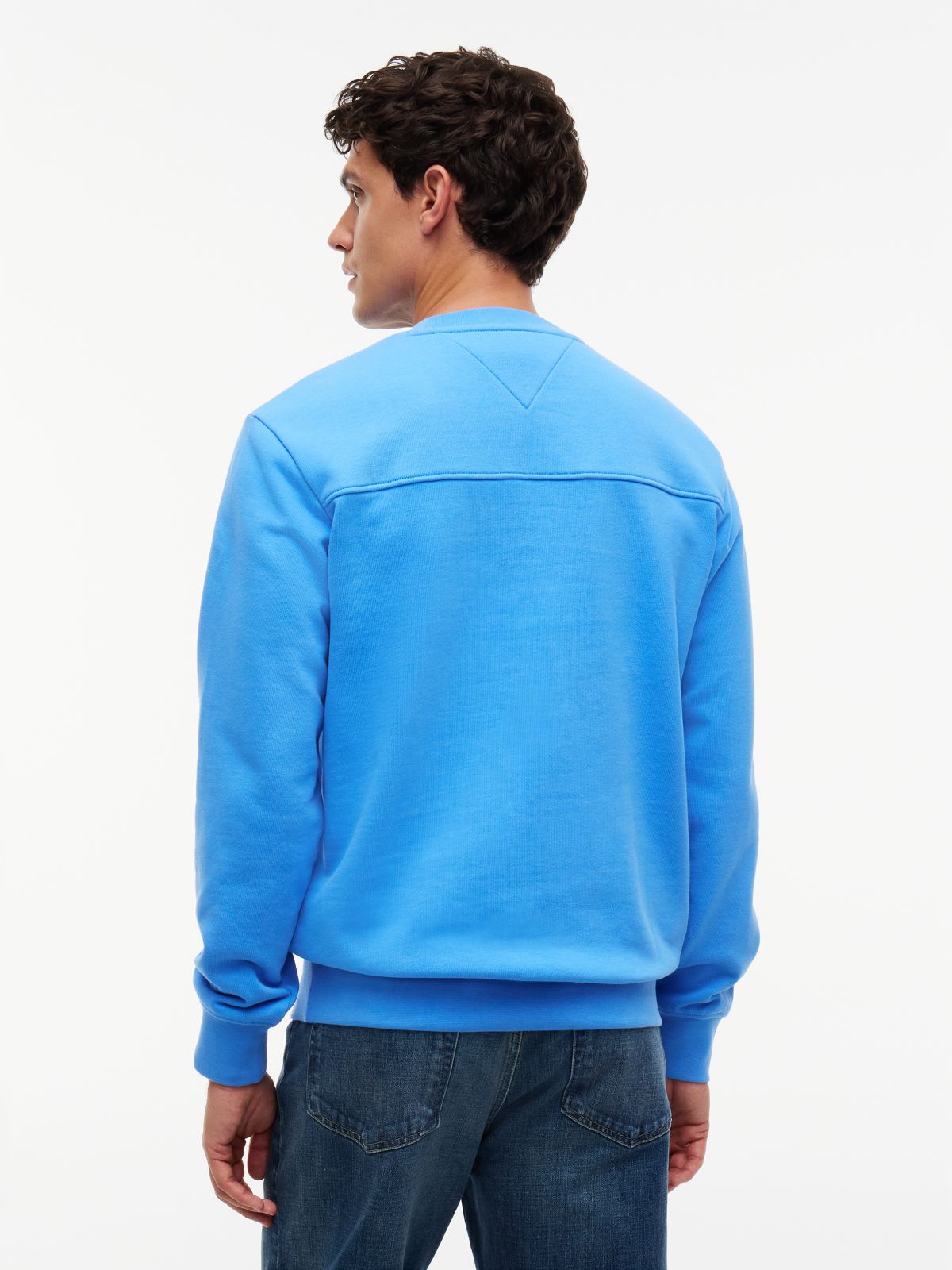 Embroidered Tonal Logo Sweatshirt — Blue Spell
