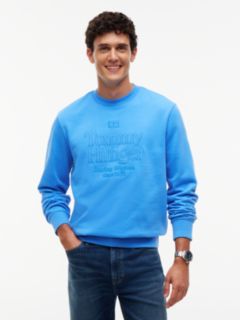 Embroidered Tonal Logo Sweatshirt — Blue Spell 1