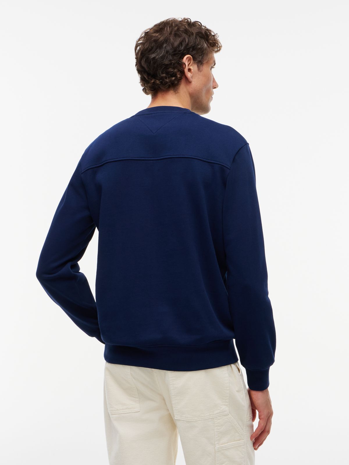 Embroidered Tonal Logo Sweatshirt — Carbon Navy
