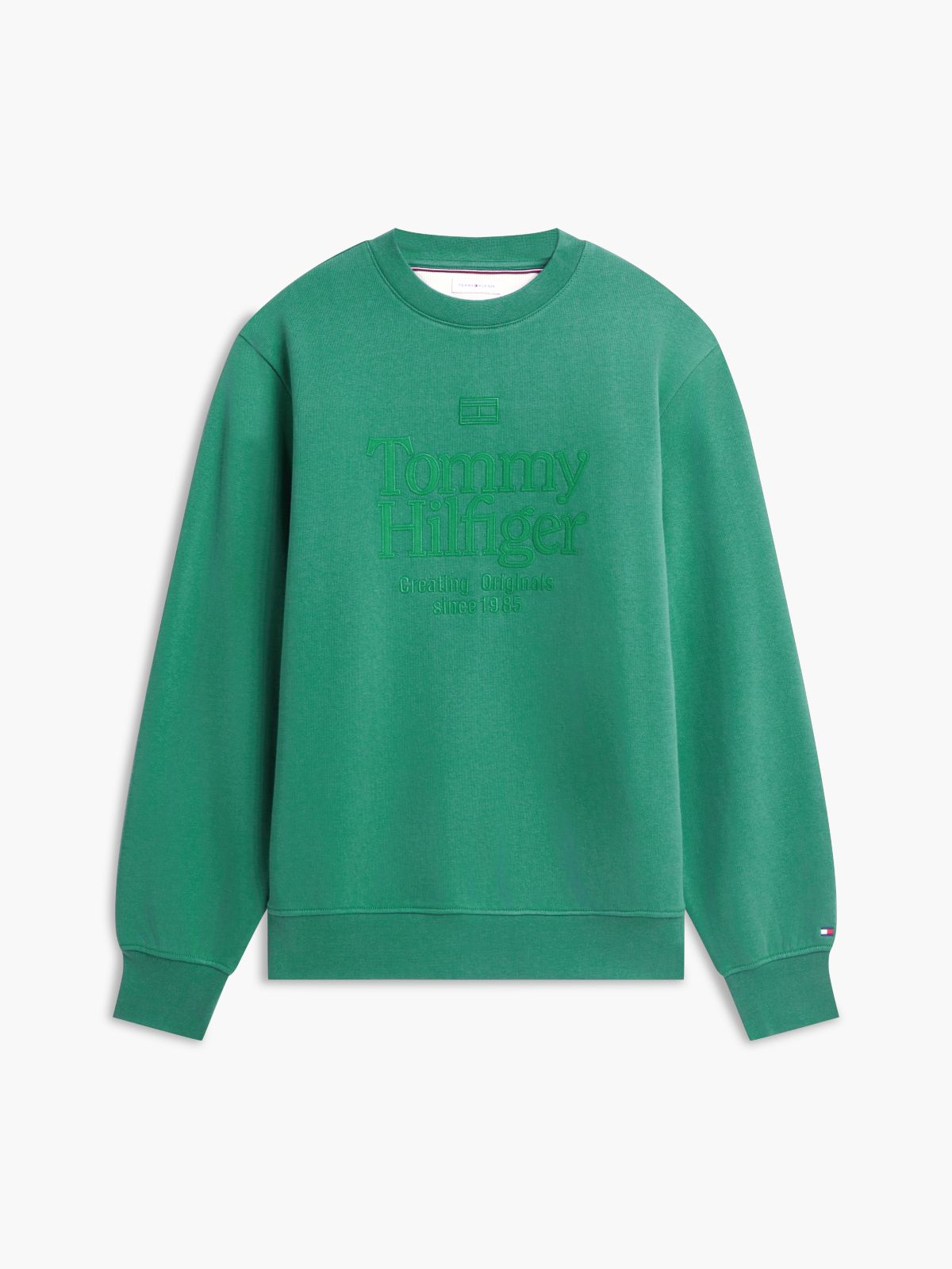 Embroidered Tonal Logo Sweatshirt — Alaskan Green