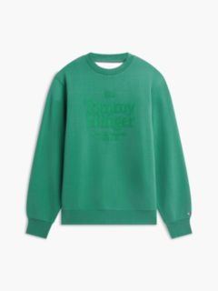 Embroidered Tonal Logo Sweatshirt — Alaskan Green 5