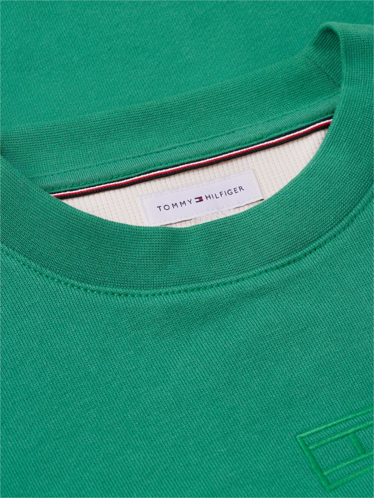 Embroidered Tonal Logo Sweatshirt — Alaskan Green