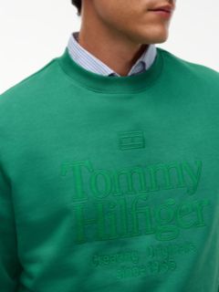 Embroidered Tonal Logo Sweatshirt — Alaskan Green 3