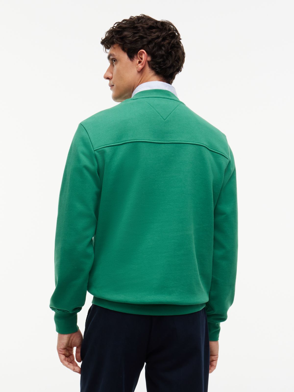 Embroidered Tonal Logo Sweatshirt — Alaskan Green