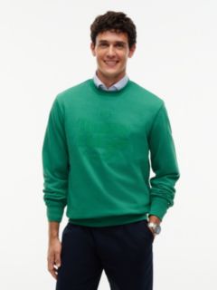 Embroidered Tonal Logo Sweatshirt — Alaskan Green 1
